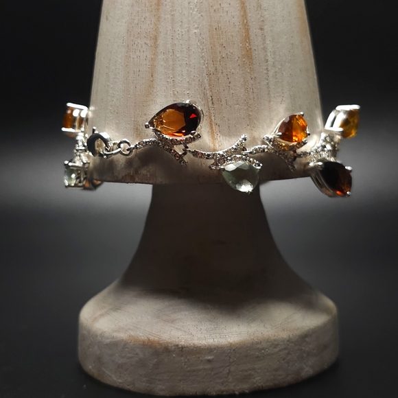 Vintage Nataliya V Collister multi crystal bracelet. NVC - Picture 3 of 10